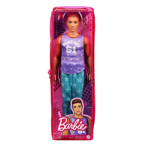 New in Box-Barbie Ken Fashionistas Doll #163 wearing Purple “Malibu” Top - Picture 3 of 12